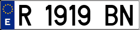 Trailer License Plate